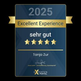 Tanja Zur Auszeichnungen Excellent Experience 2025 Tanja Zur Auszeichnungen Excellent Experience 2025