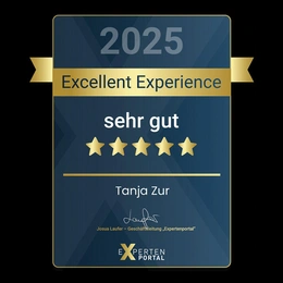 Tanja Zur Auszeichnungen Excellent Experience 2025
