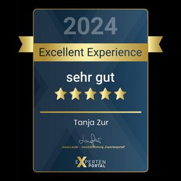 Tanja Zur Auszeichnungen Excellent Experience 2024 Tanja Zur Auszeichnungen Excellent Experience 2024